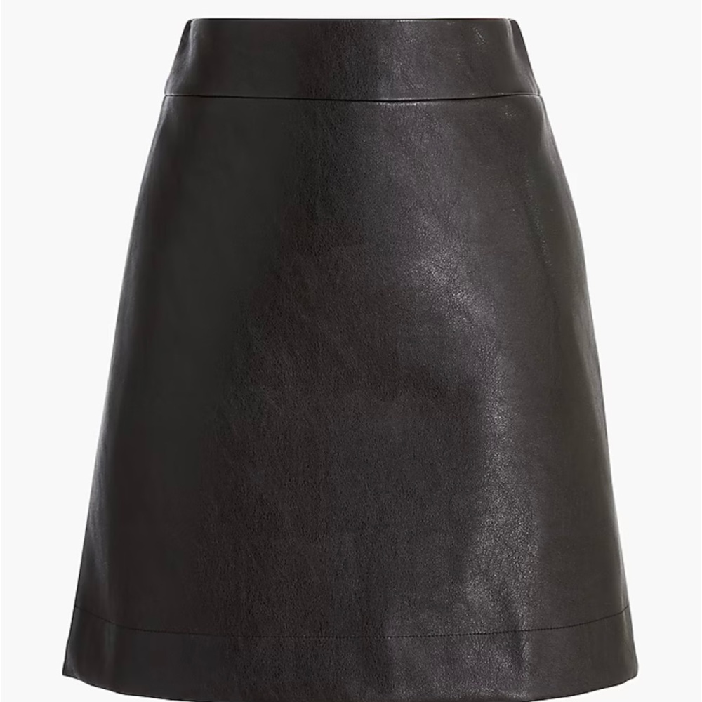 J. Crew Factory Black A-Line Mini Skirt for Work